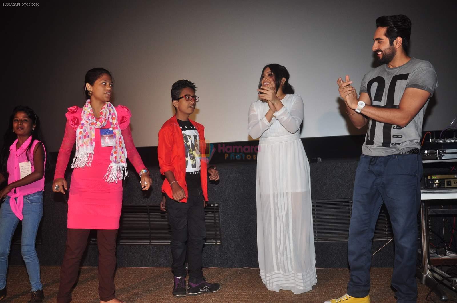Aayushman Khurana and Bhumi Pednekar at thalesemia event in Mumbai on 9th May 2015