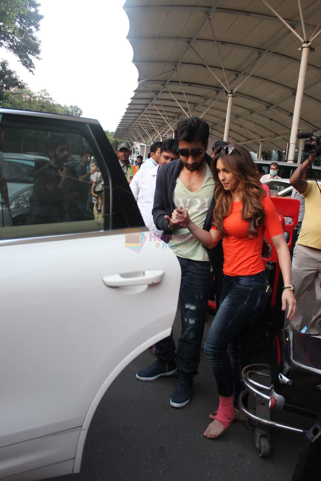 Lauren Gottlieb, Jackky Bhagnani snapped at airport on 10th May 2015