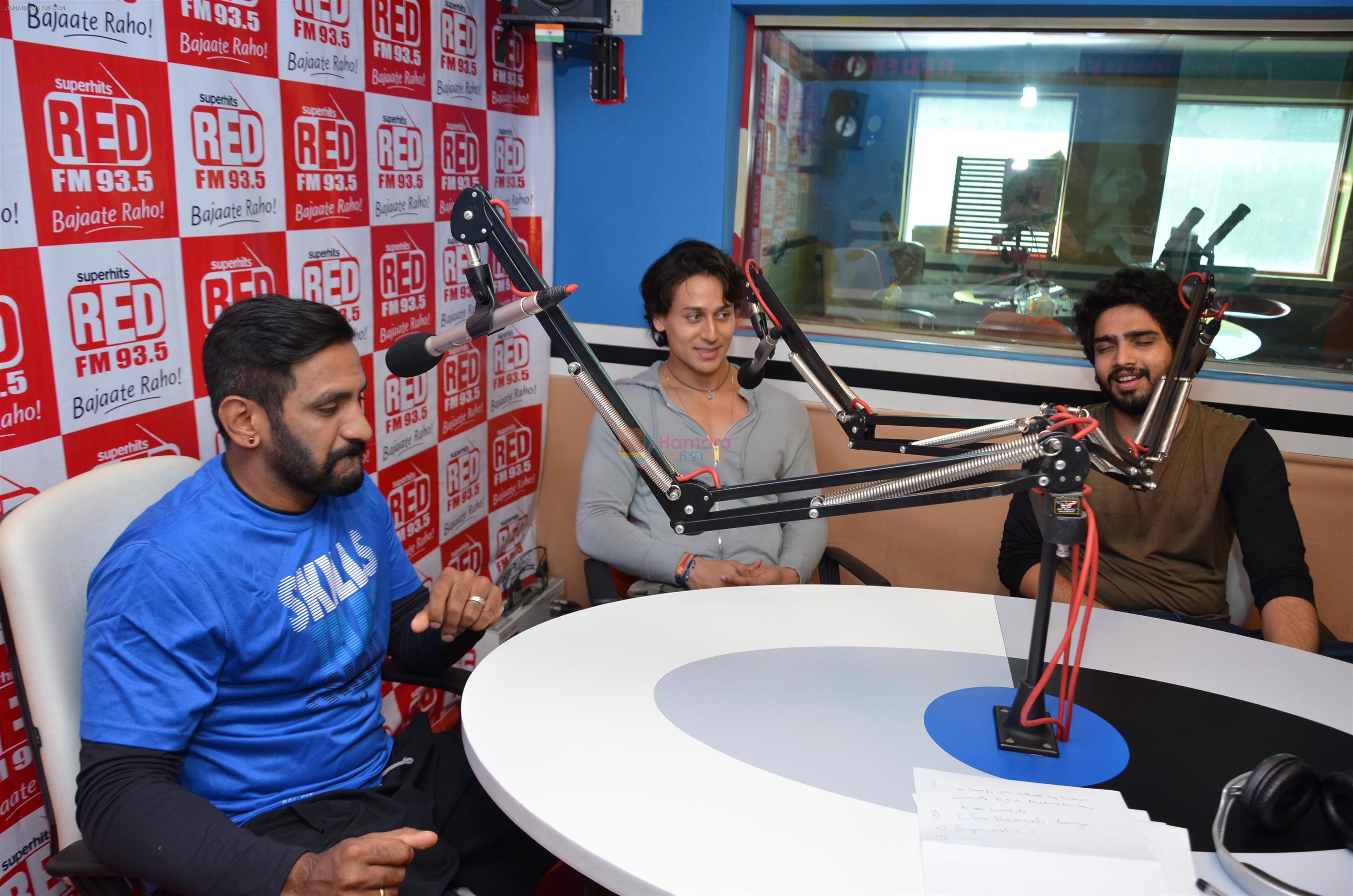 Tiger Shroff promotes music video Zindagi Aa Raha Hu Main at Red FM Studios on 11th May 2015