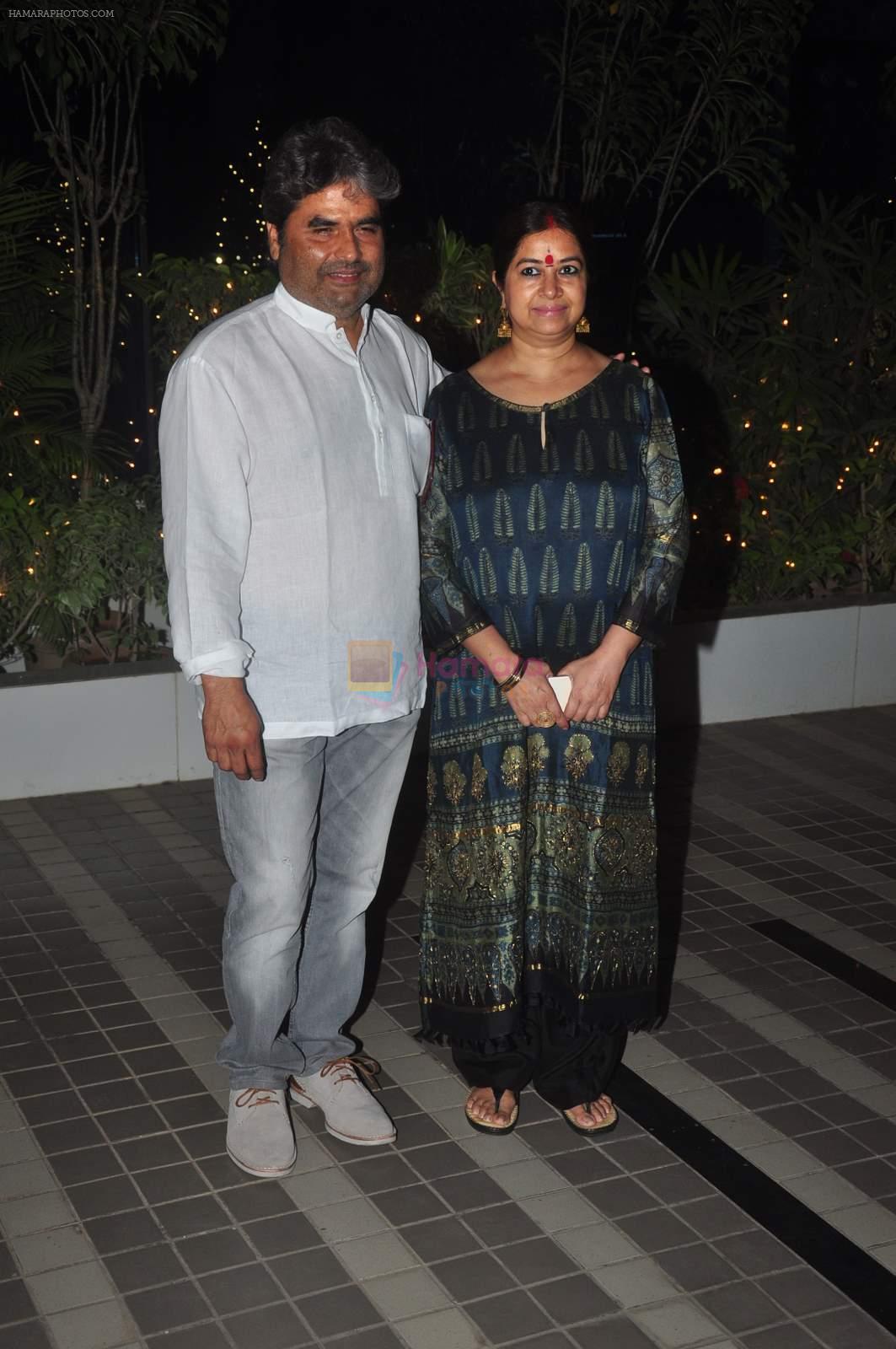 Vishal Bharadwaj, Rekha Bharadwaj at Mary Kom success bash in Andheri, Mumbai on 12th May 2015