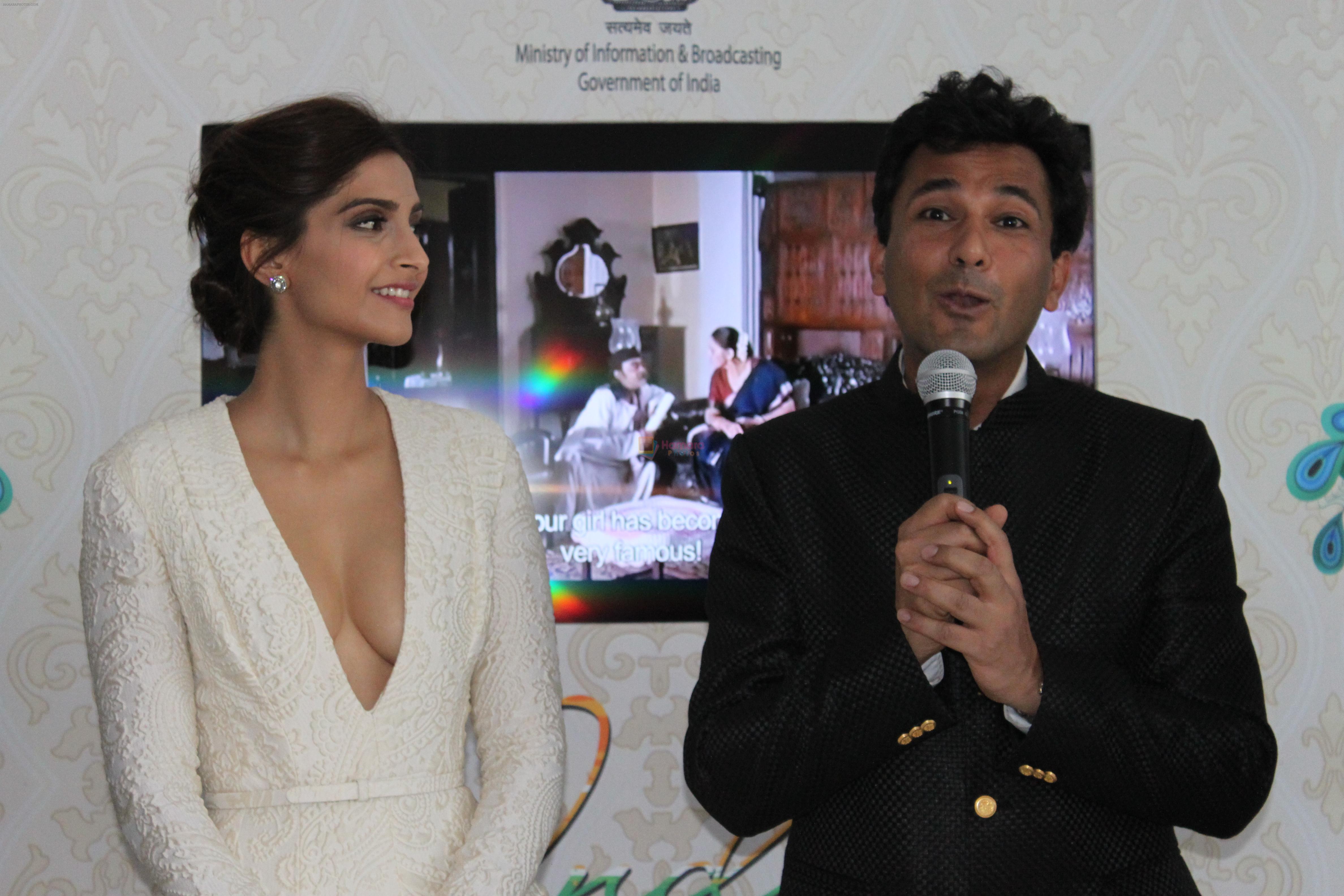 Sonam Kapoor at Vikas Khanna Book launch at Cannes on 17th May 2015