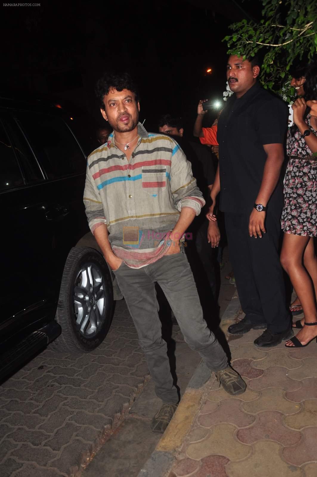 Irrfan Khan at Deepika's success bash in Mumbai on 18th May 2015