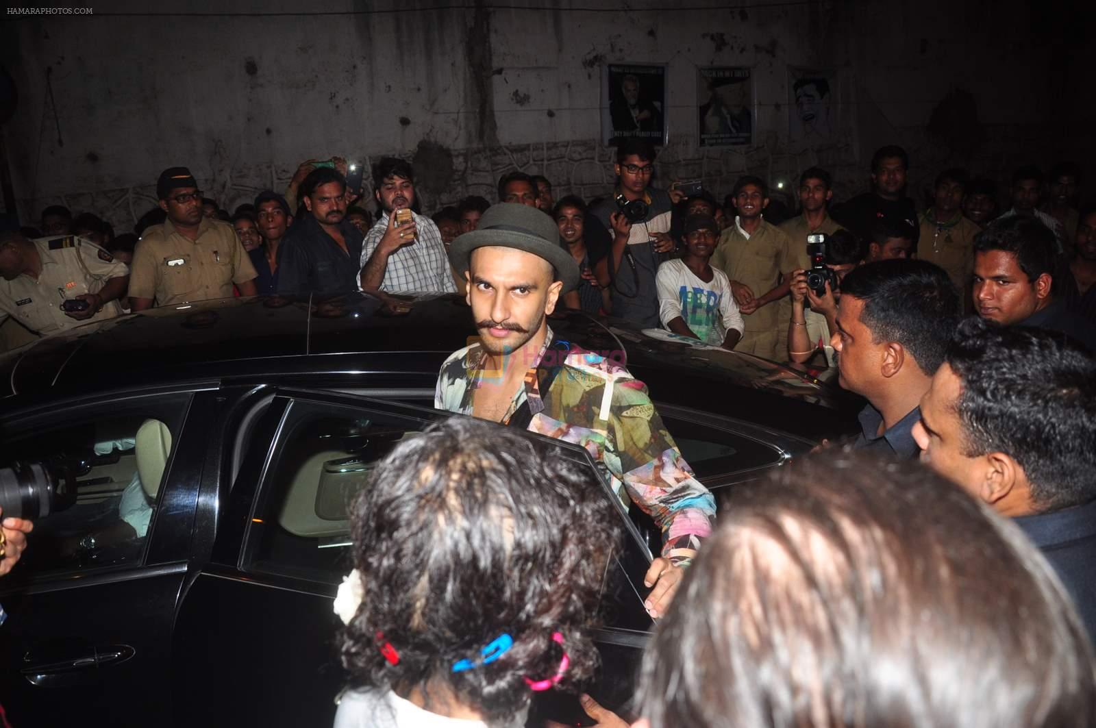 Ranveer Singh at Deepika's success bash in Mumbai on 18th May 2015
