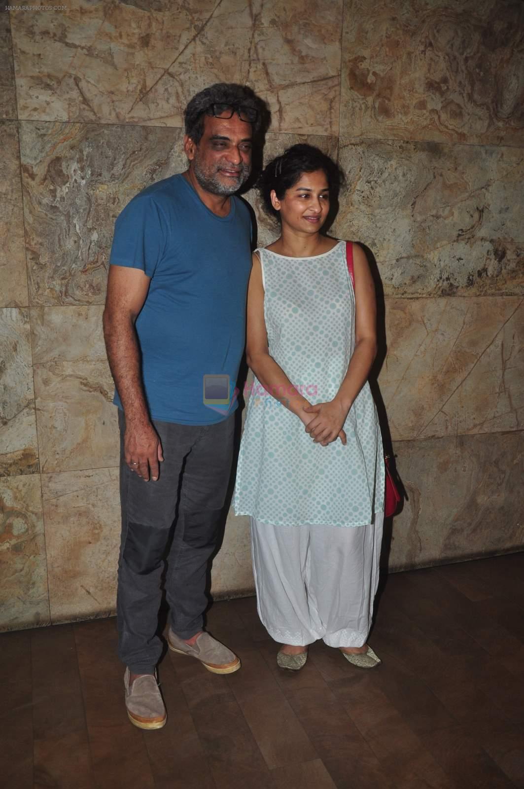 R Balki, Gauri Shinde at Tanu Weds Manu 2 screening on 19th May 2015
