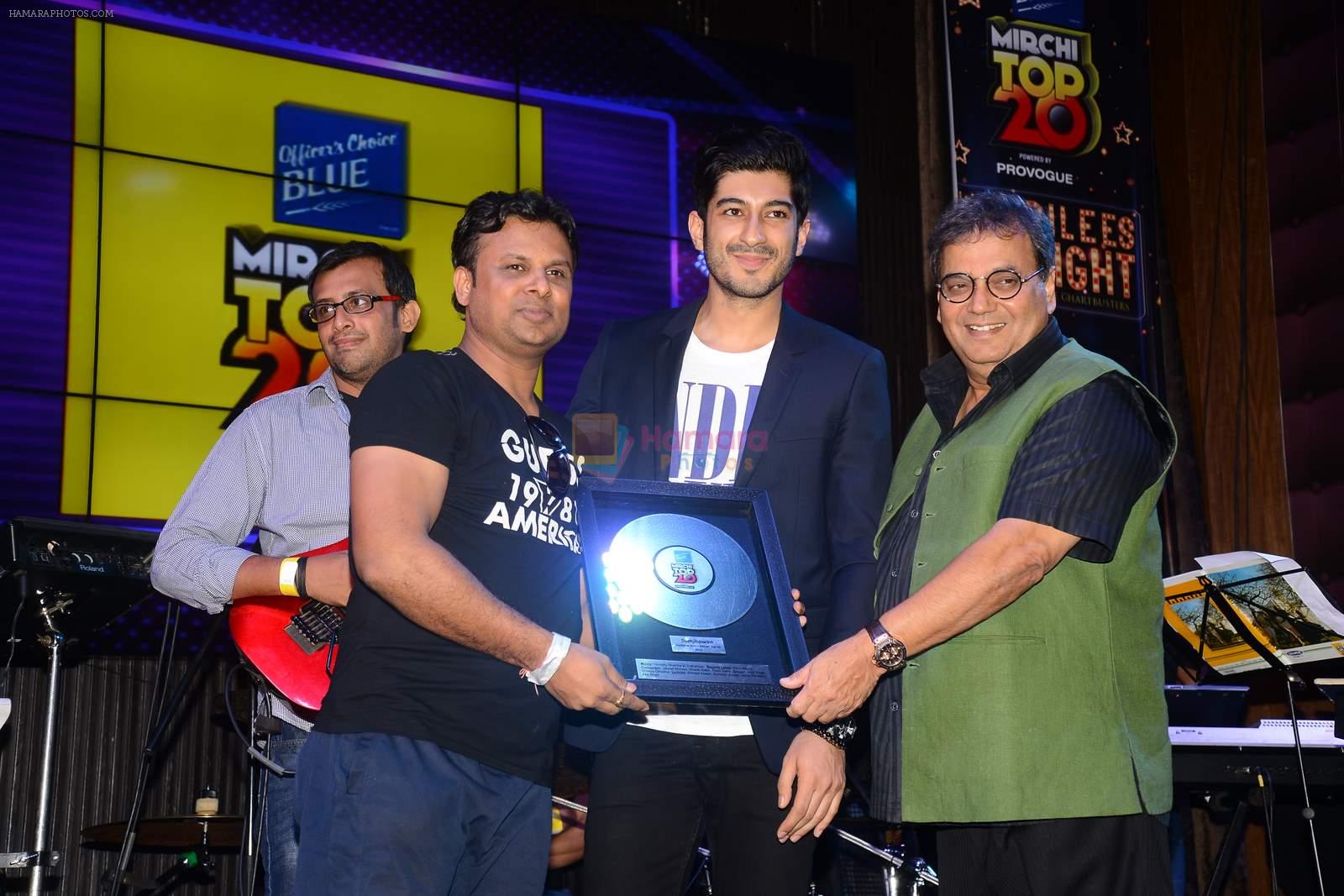 Mohit Marwah, Subhash Ghai at Radio Mirchi Top 20 Awards in Hard Rock Cafe on 20th May 2015