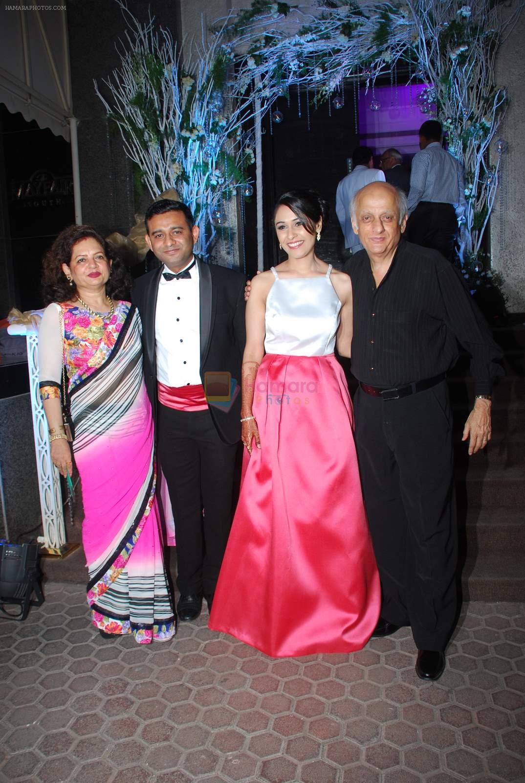 Mukesh Bhatt at director Vishal Mahadkar's wedding reception in Mumbai on 23rd May 2015
