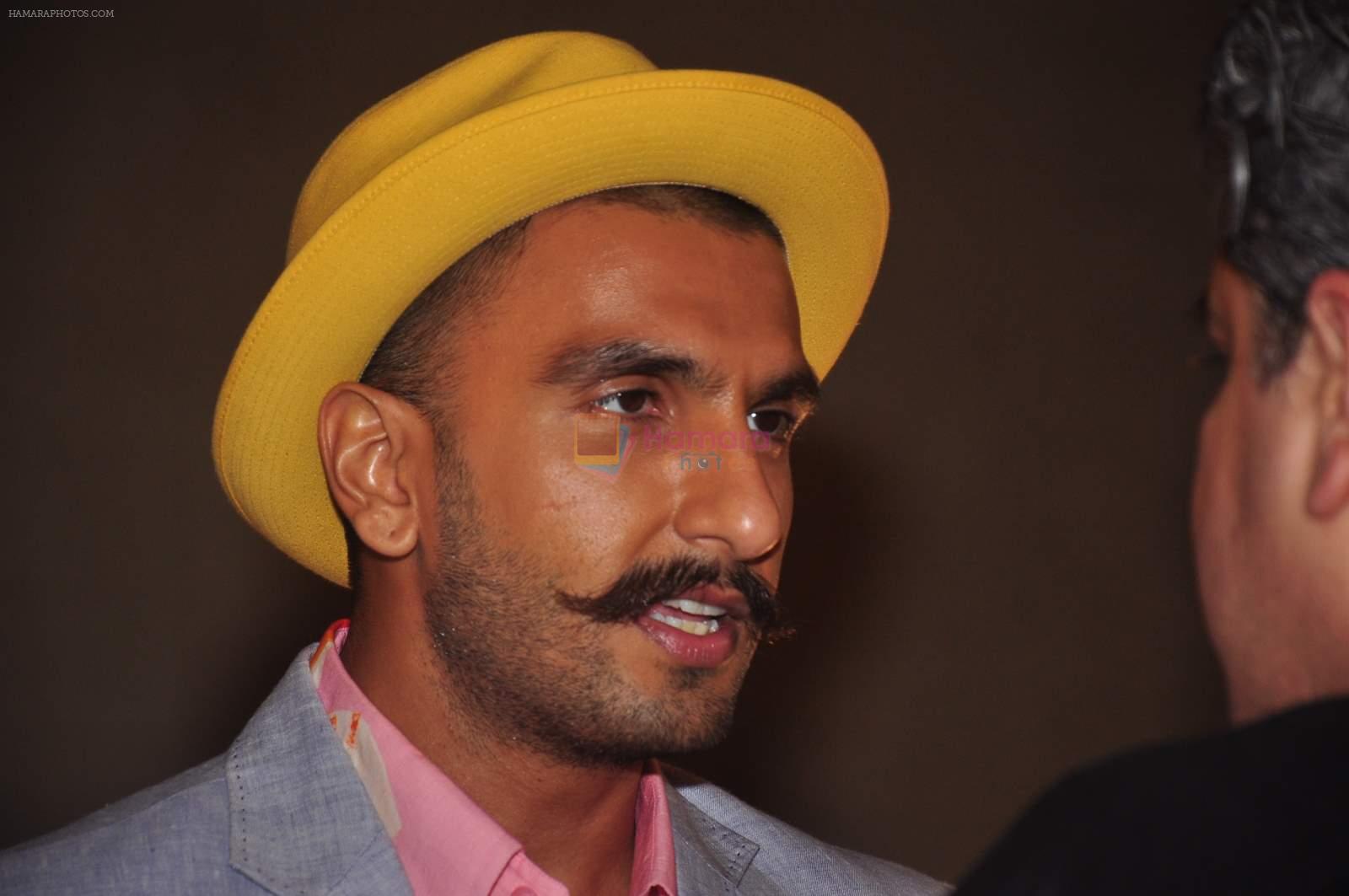 Ranveer Singh at the Media meet of Dil Dhadakne Do in Mumbai on 26th May 2015