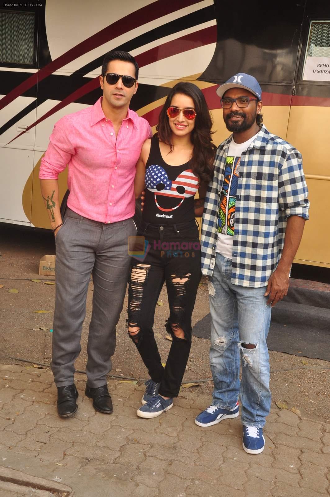 Varun Dhawan and Shraddha Kapoor, Remo D Souza photoshoot for the film ABCD in Mumbai on 27th May 2015
