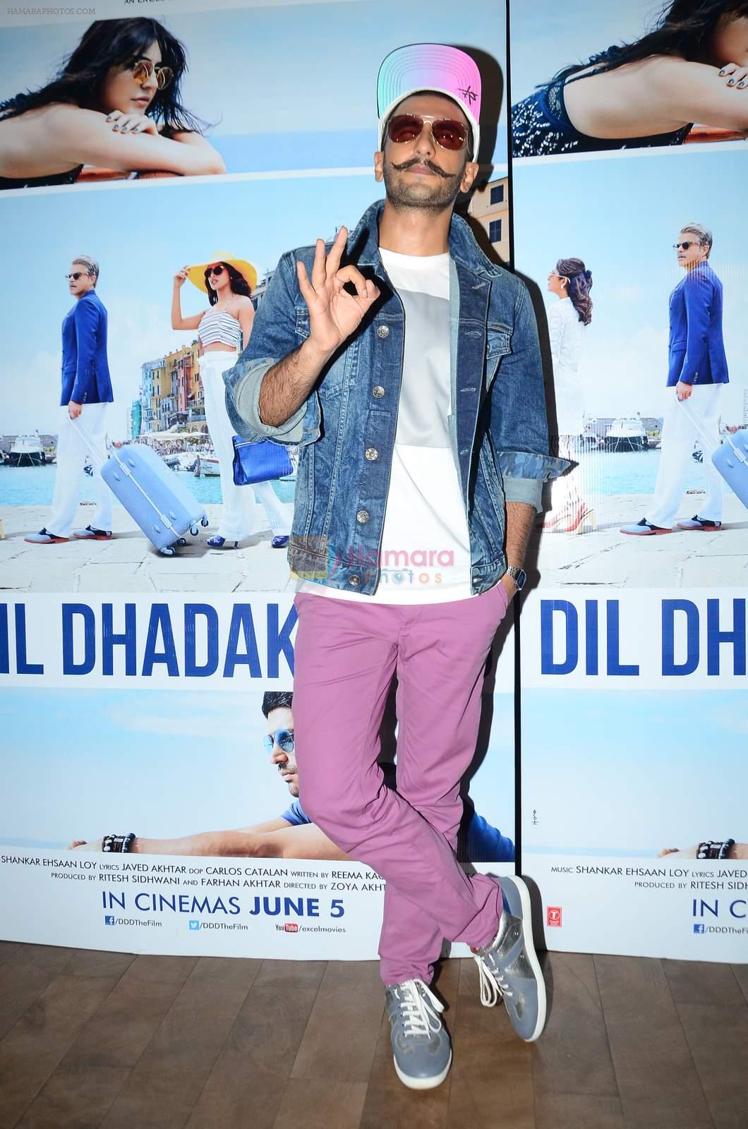 Ranveer Singh at Dil Dhadakne Do screening in Mumbai on 28th May 2015