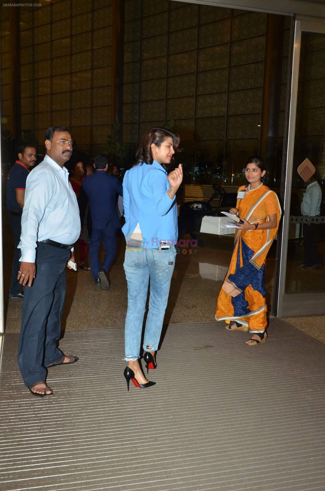 Priyanka Chopra leaves for AIBA on 28th May 2015