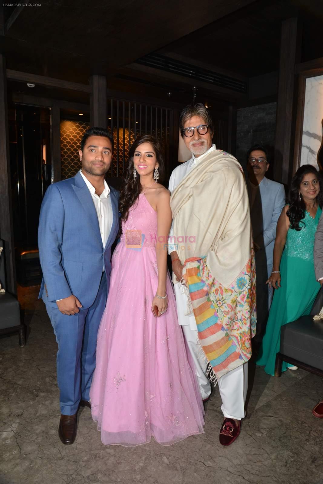 Amitabh Bachchan at Nishka and Dhruv's wedding bash in Mumbai on 31st May 2015
