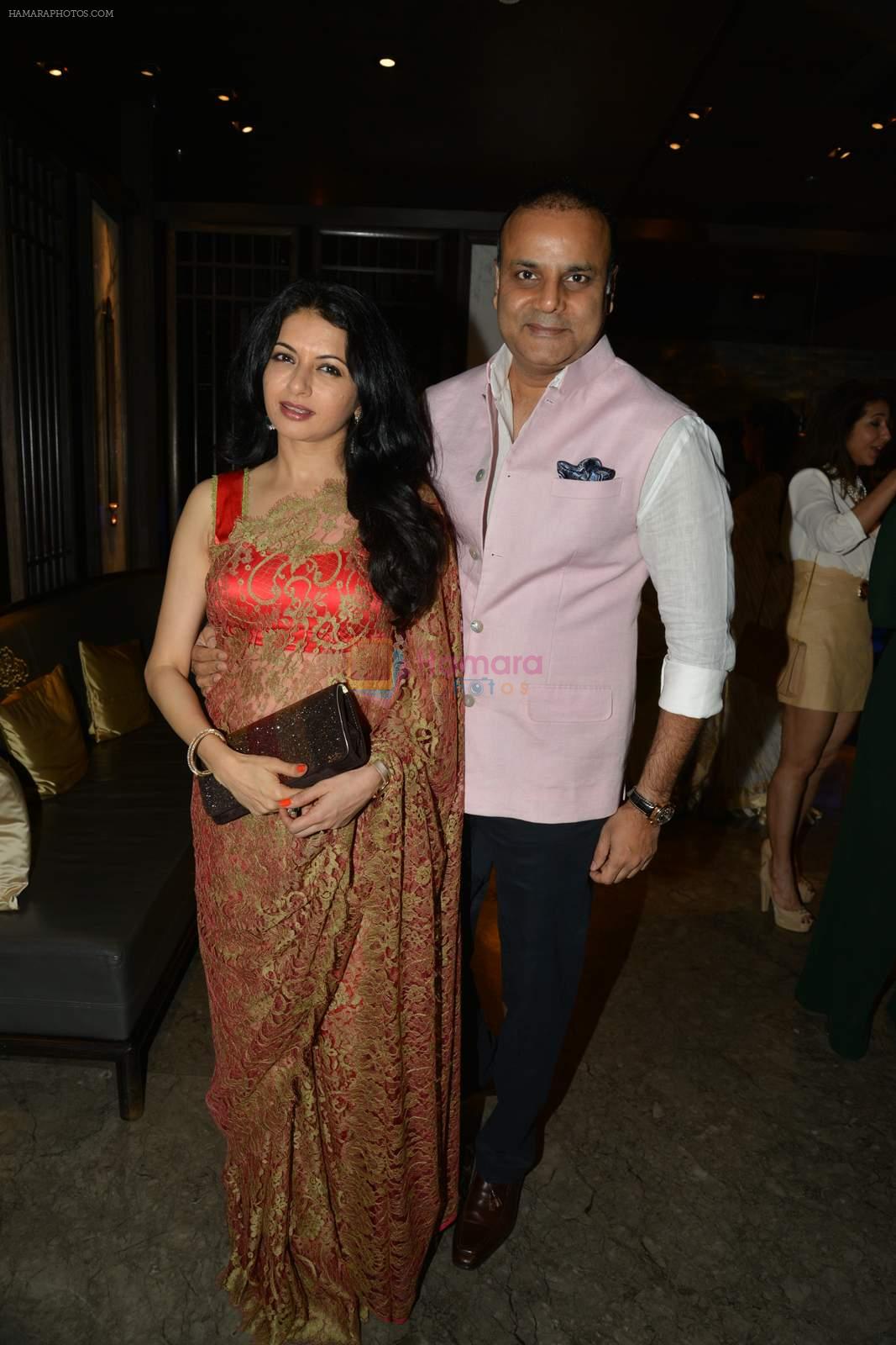 Bhagyashree at Nishka and Dhruv's wedding bash in Mumbai on 31st May 2015