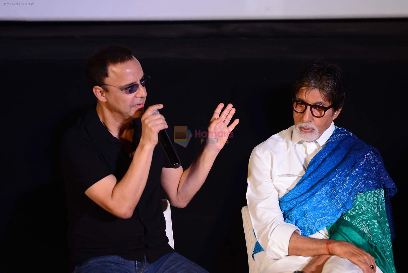 Vidhu Vinod Chopra, Amitabh Bachchan at Wazir Trailer Launch at PVR juhu on 3rd June 2015