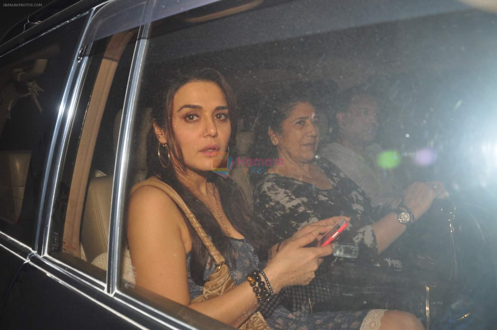 Preity Zinta at Dil Dhadakne Do Screening in Yashraj on 3rd June 2015