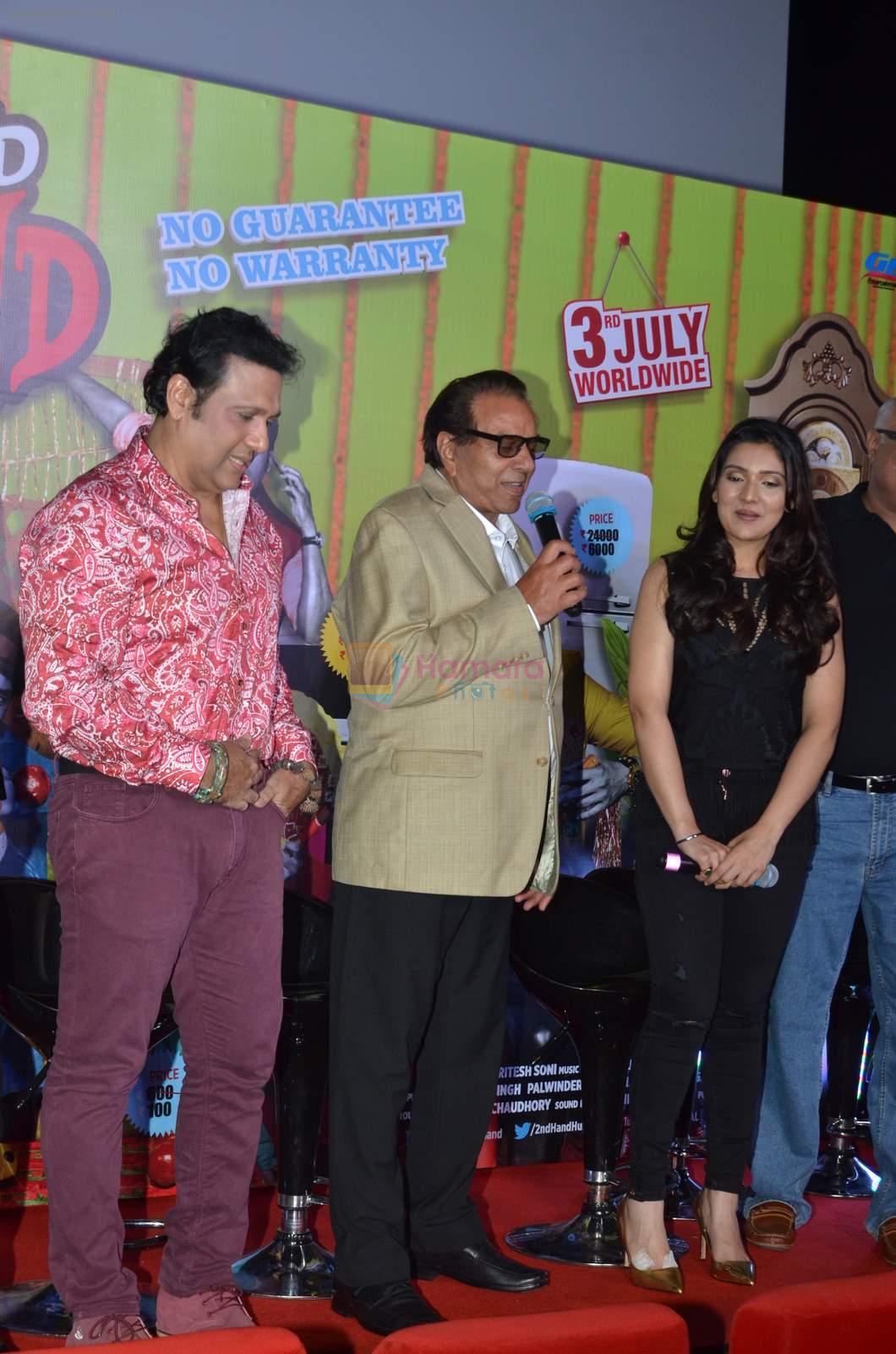 Govinda, Dharmendra, Narmmadaa Ahuja at the launch of first look & trailer of Second Hand Husband on 3rd June 2015