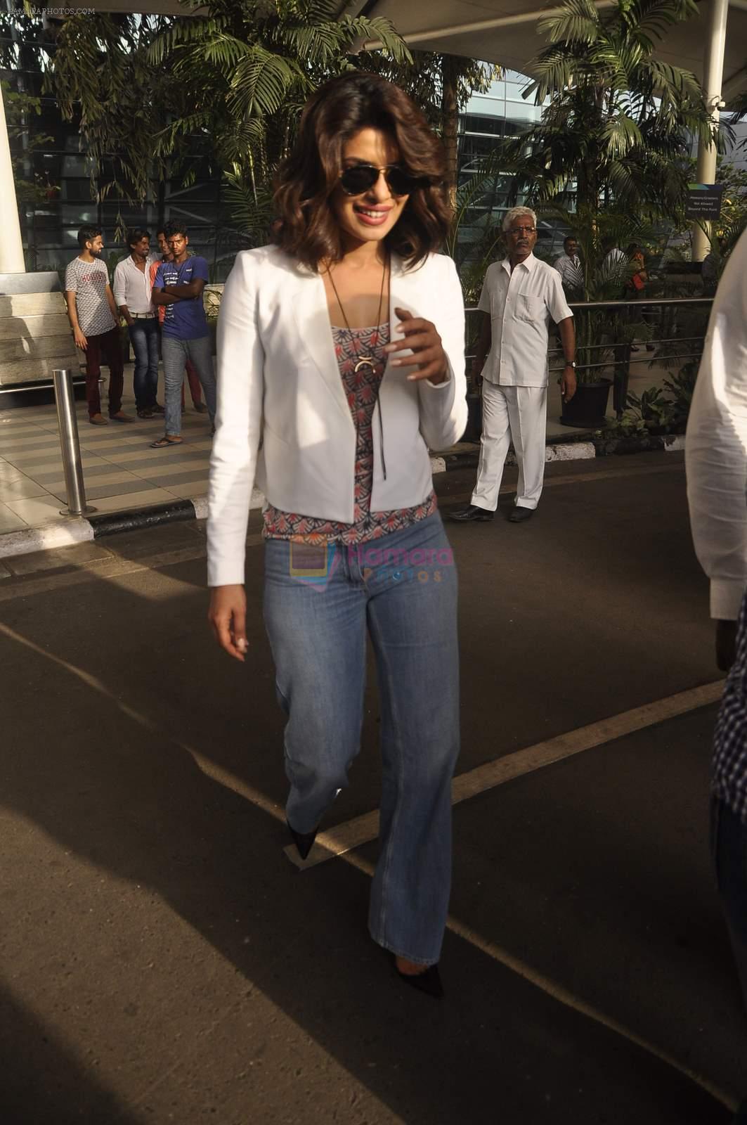 Priyanka Chopra return from Dil Dhadakne Do Promotions on 3rd June 2015