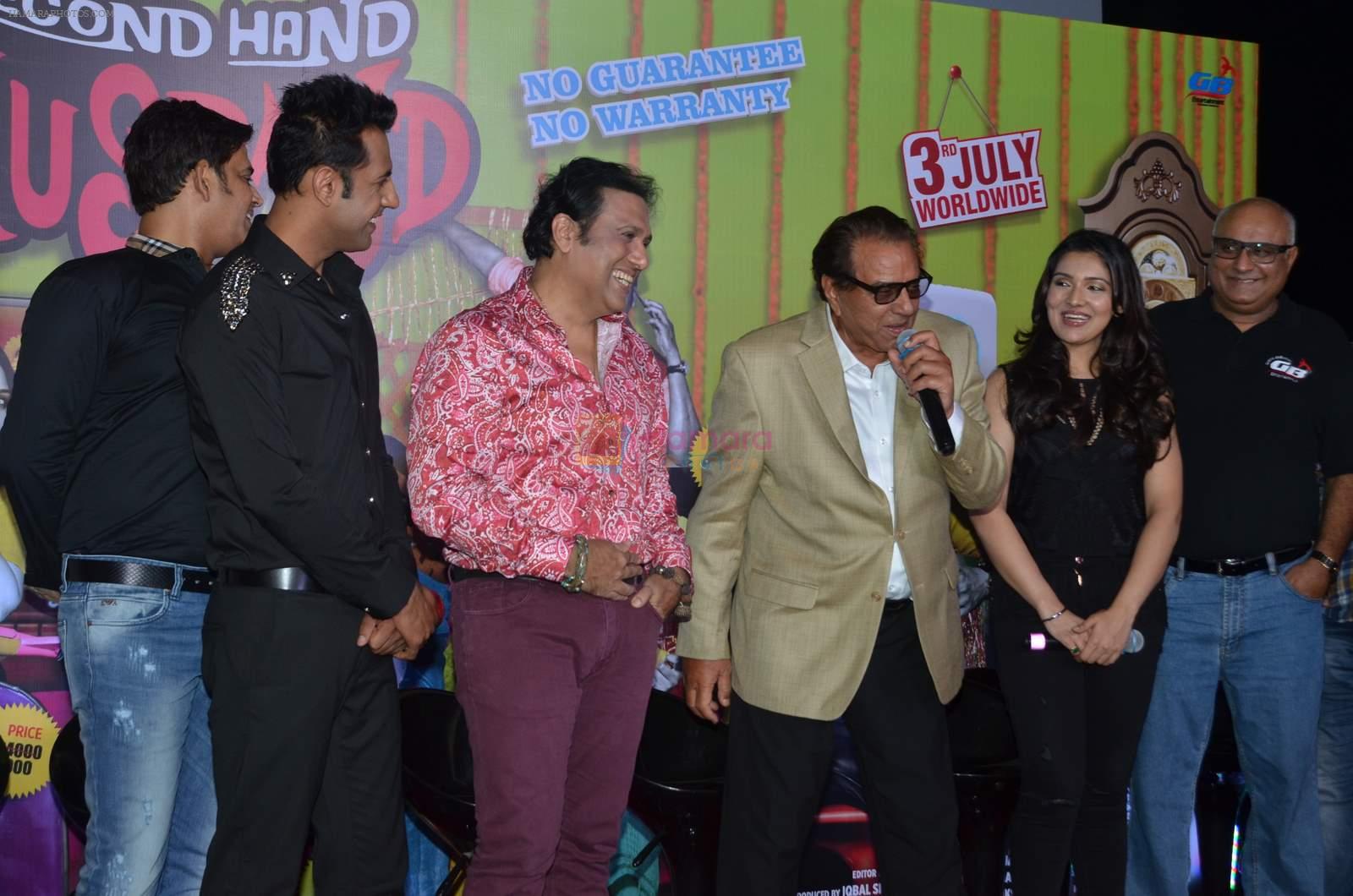 Ravi Kishan, Gippy, Govinda, Dharmendra, Narmmadaa Ahuja at the launch of first look & trailer of Second Hand Husband on 3rd June 2015