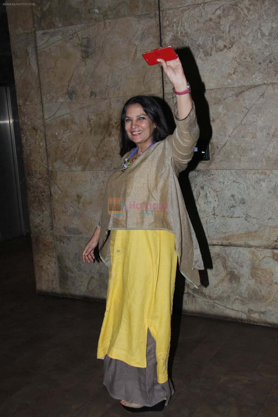 Shabana Azmi at lightbox for Dil Dhadakne Do Screening in Mumbai on 4th June 2015