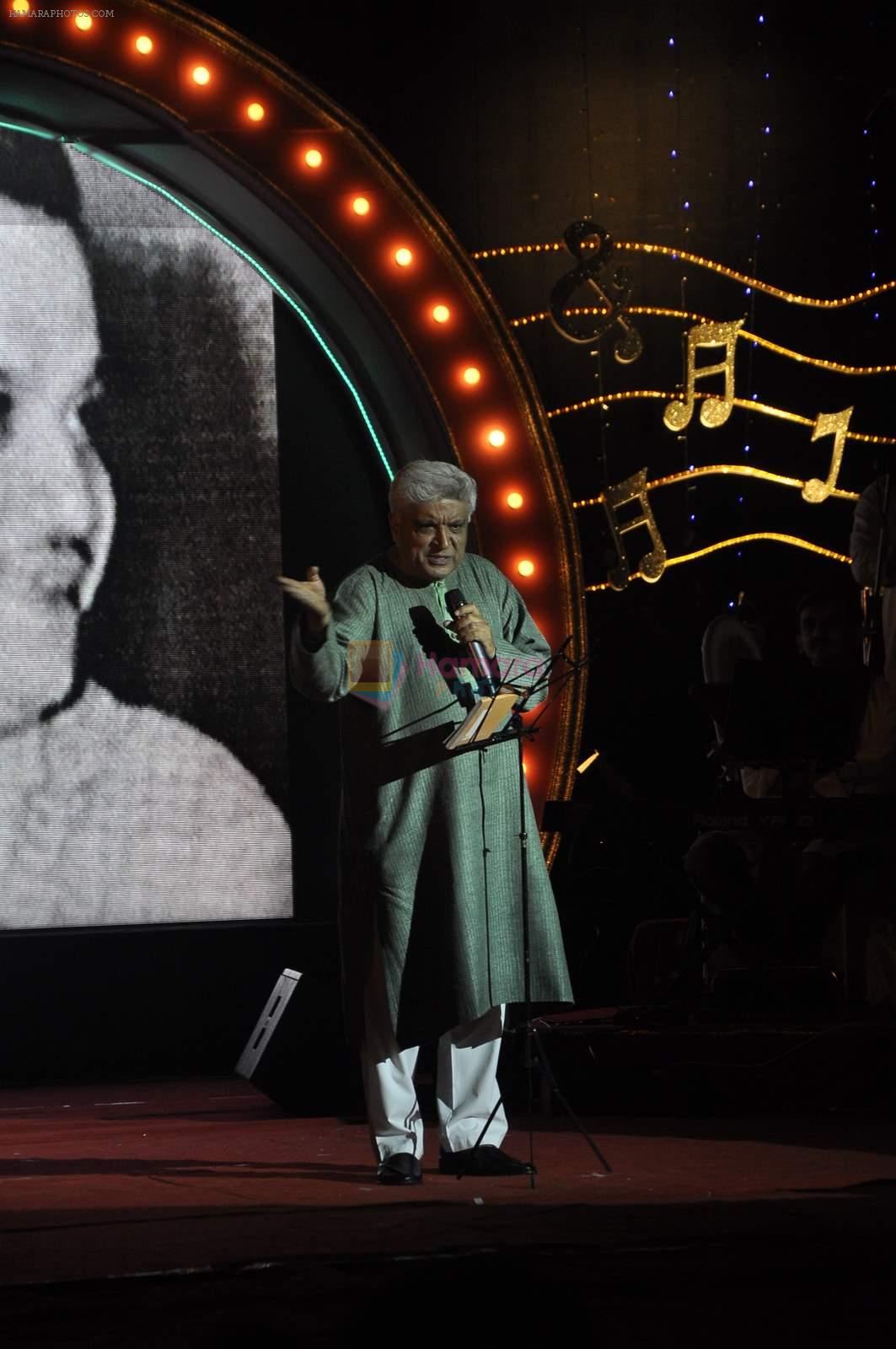 Javed Akhtar at the Musical evening dedicated to legendary Music Director N Datta in Ravindra Natya Mandir on 4th June 2015