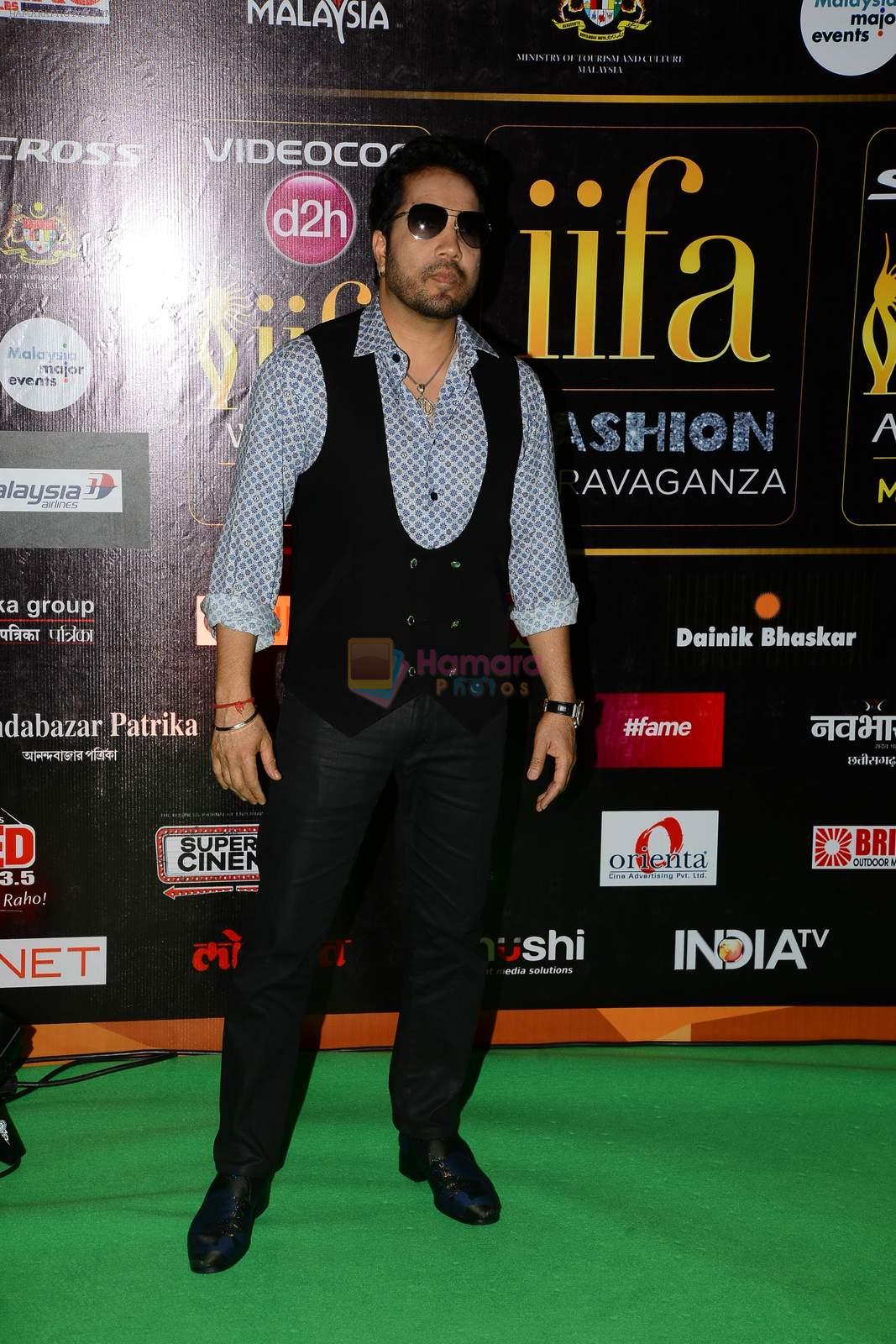 Mika Singh at the IIFA Fashion Extravaganza on 6th June 2015