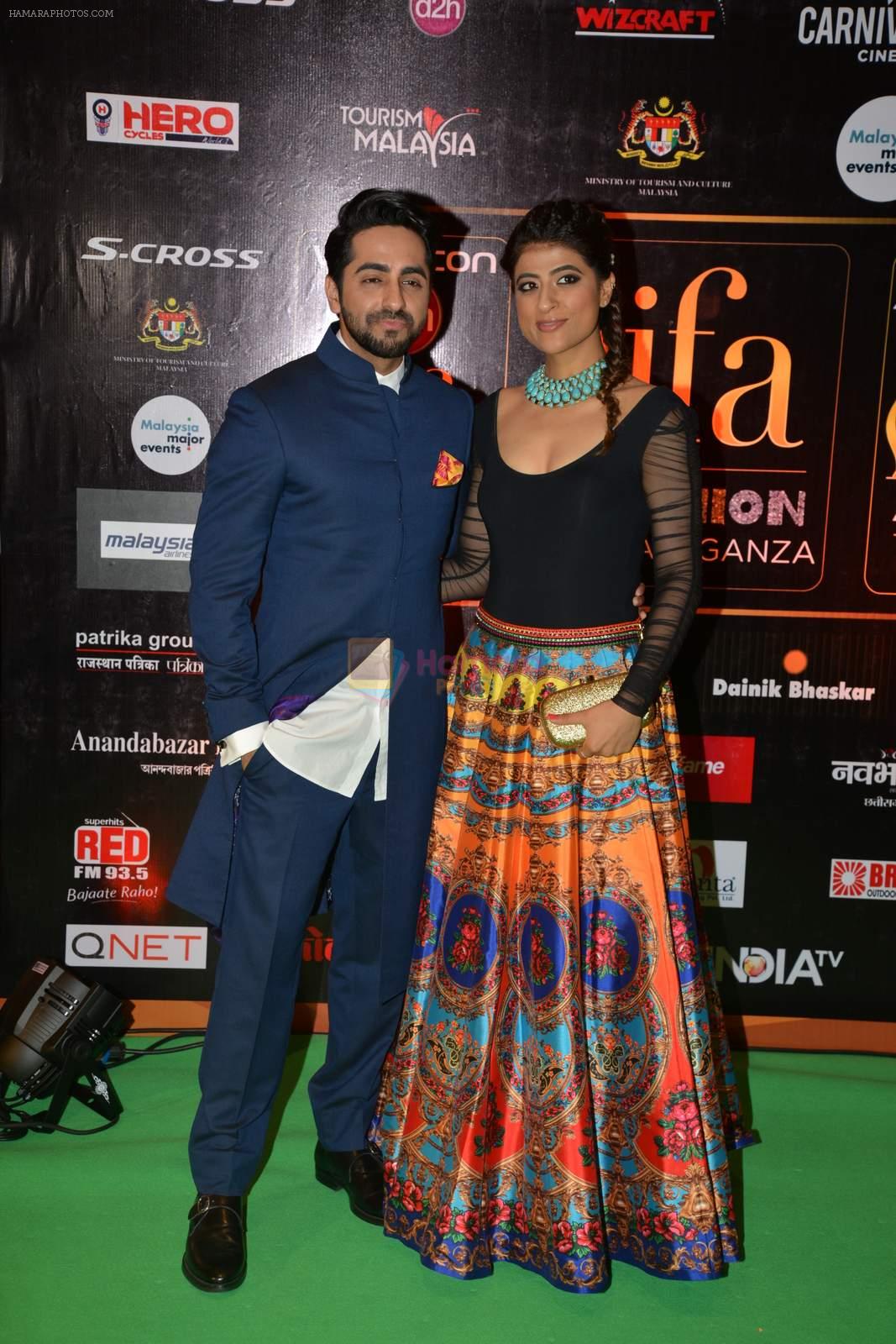Ayushmann Khurrana at the IIFA Fashion Extravaganza on 6th June 2015