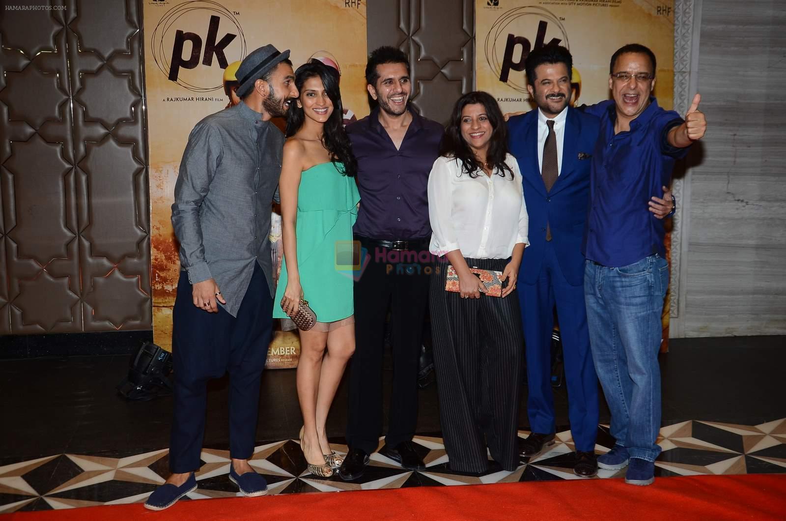 Vidhu Vinod Chopra, Anil Kapoor, Zoya Akhtar, Ritesh Sidhwani, Ranveer Singh at PK success bash in Mumbai on 10th June 2015