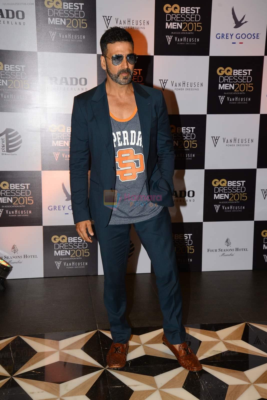 Akshay Kumar at GQ Best-Dressed Men in India 2015 in Mumbai on 12th June 2015