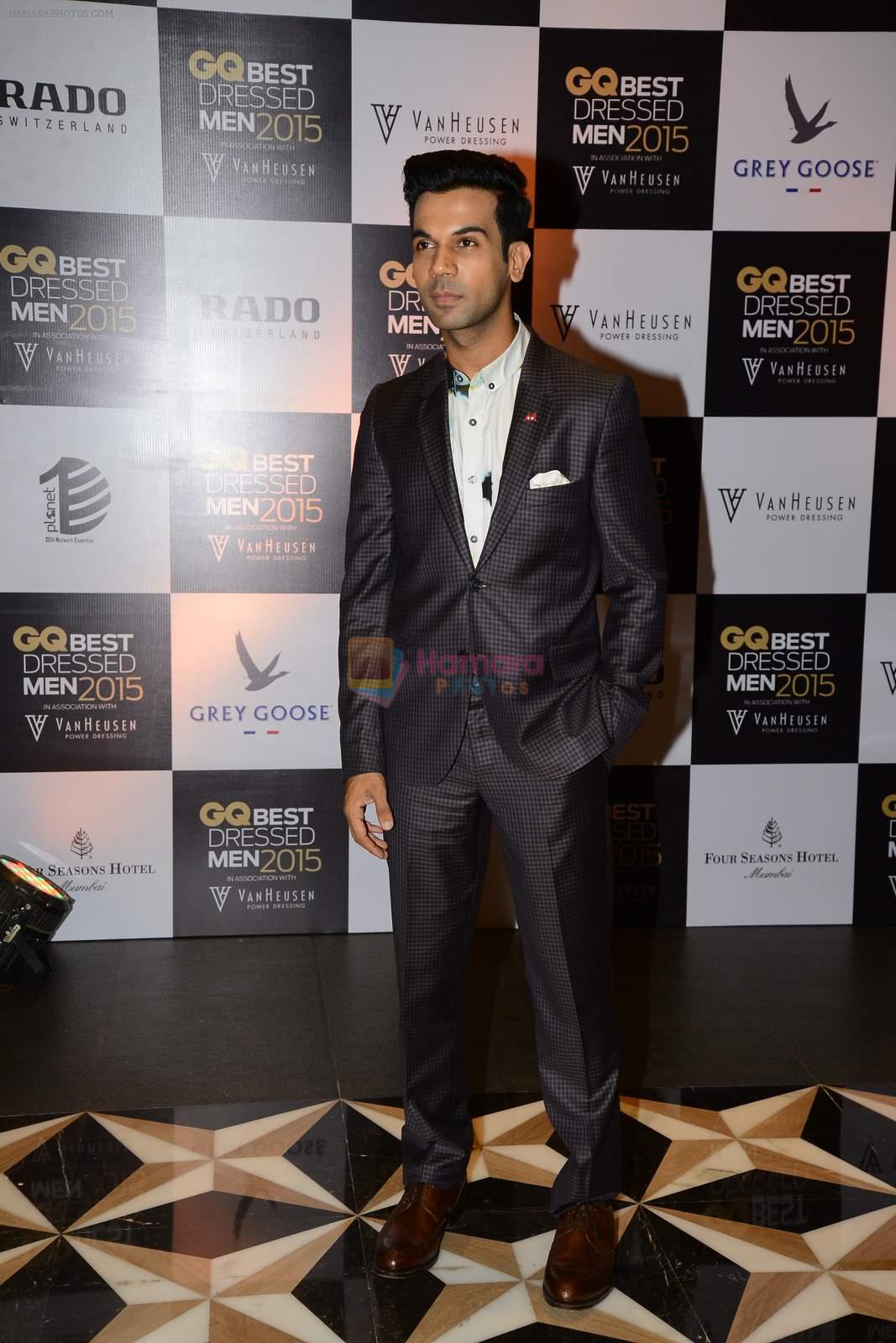 Raj Kumar Yadav at GQ Best-Dressed Men in India 2015 in Mumbai on 12th June 2015