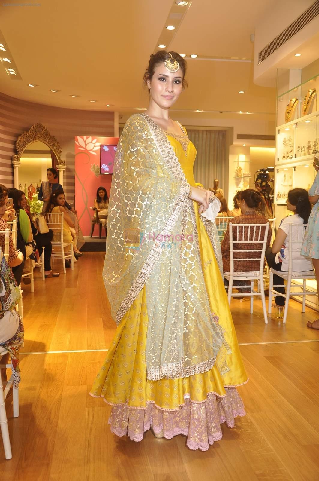 at Anju Modi showcases her bridal collection for AZA and the Vogue Bridal show in AZA on 24th June 2015