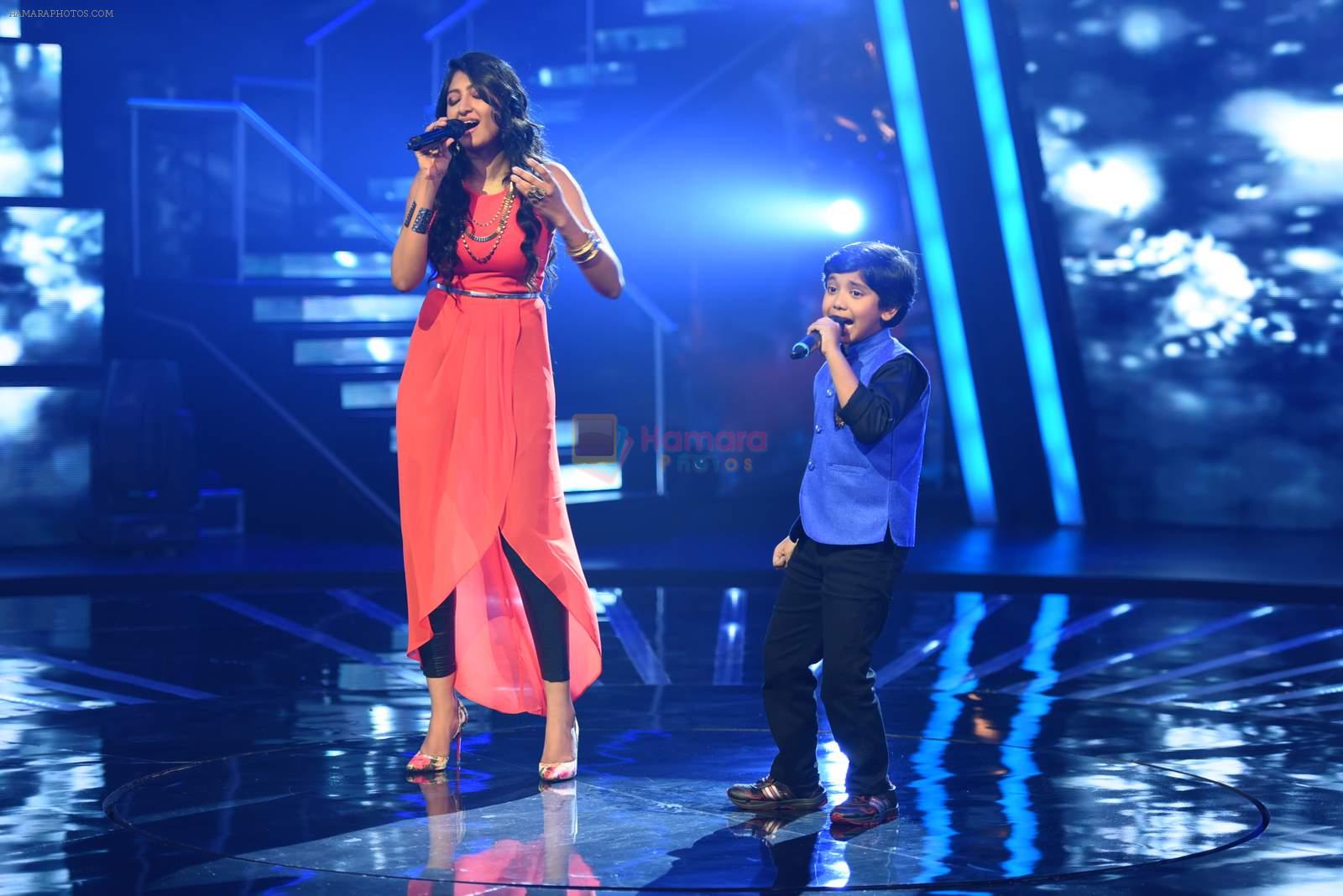 on the sets of Indian Idol Jr in Mumbai on 25th June 2015