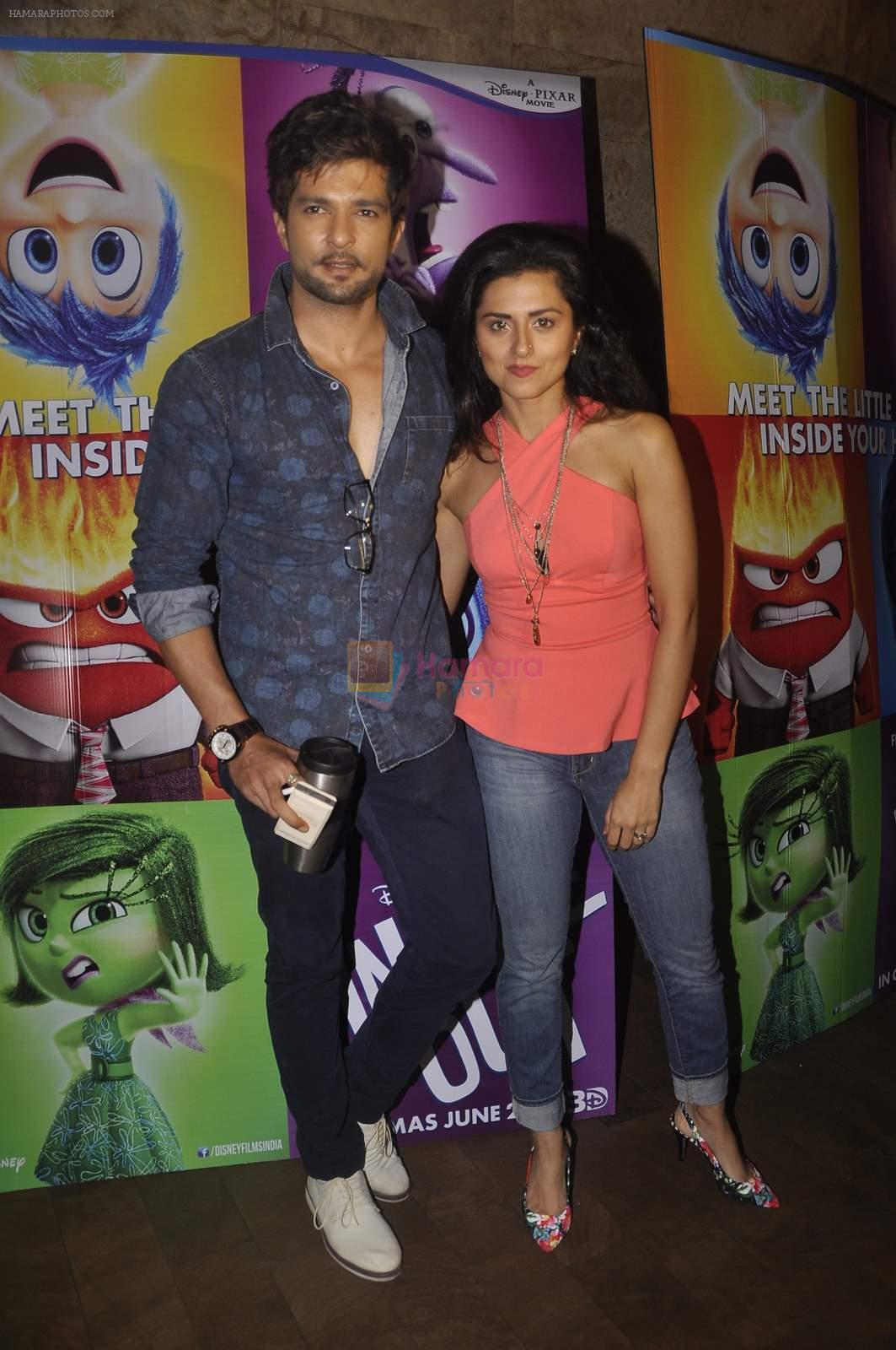 Raqesh Vashisth, Riddhi Dogra at the Special screening of Inside Out in Mumbai on 25th June 2015