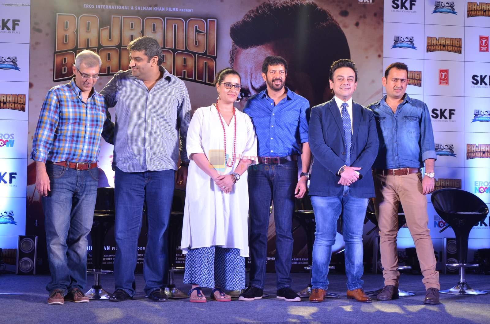 Adnan Sami, Kabir Khan at Bajrangi Bhaijaan song launch in Mumbai on 25th June 2015