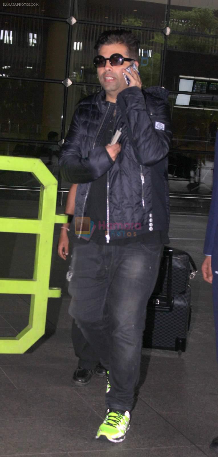 Karan Johar snapped at airport in Mumbai on 26th June 2015