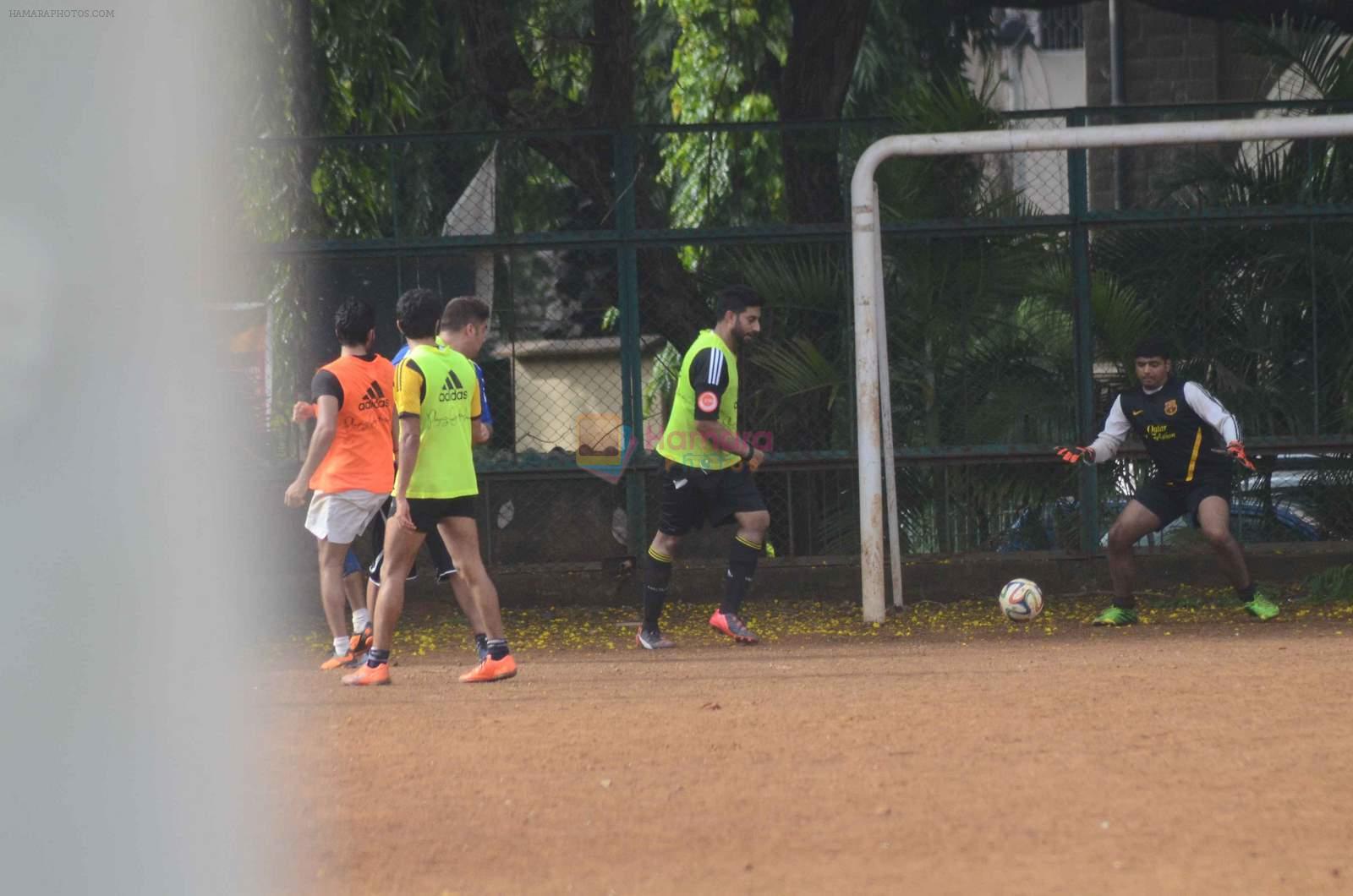 Abhishek Bachchan snapped at all star football practice session in Bandra, Mumbai on 28th June 2015