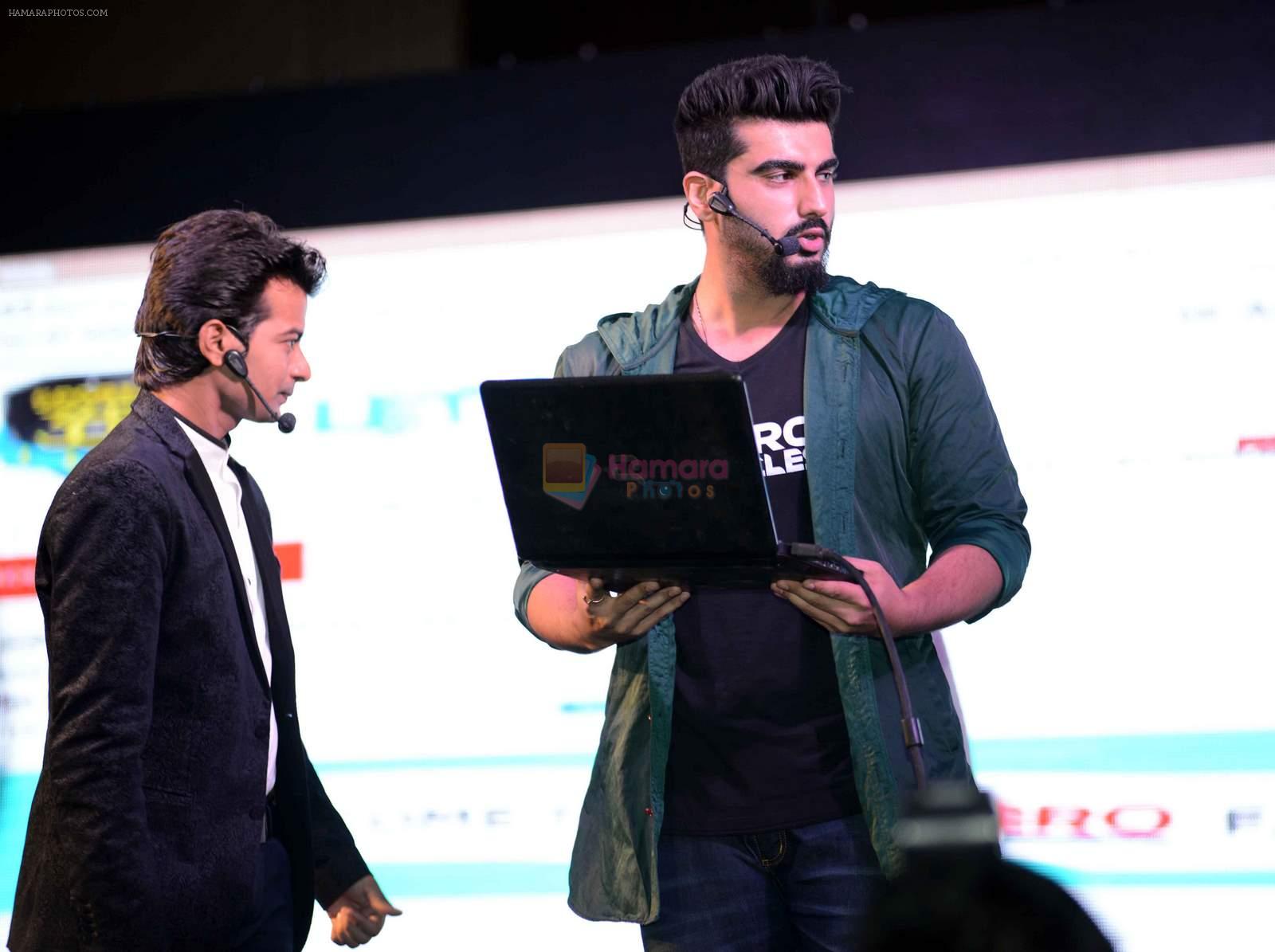 Arjun Kapoor promotes hero cycles in delhi on 30th June 2015