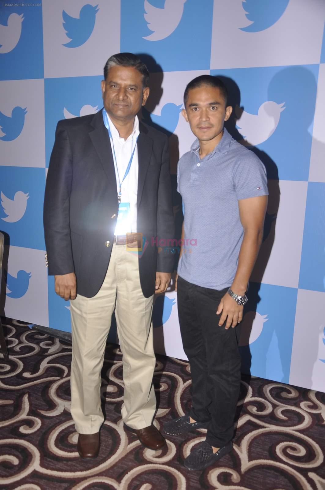 Sunil chetri at twitter India Event on 30th June 2015