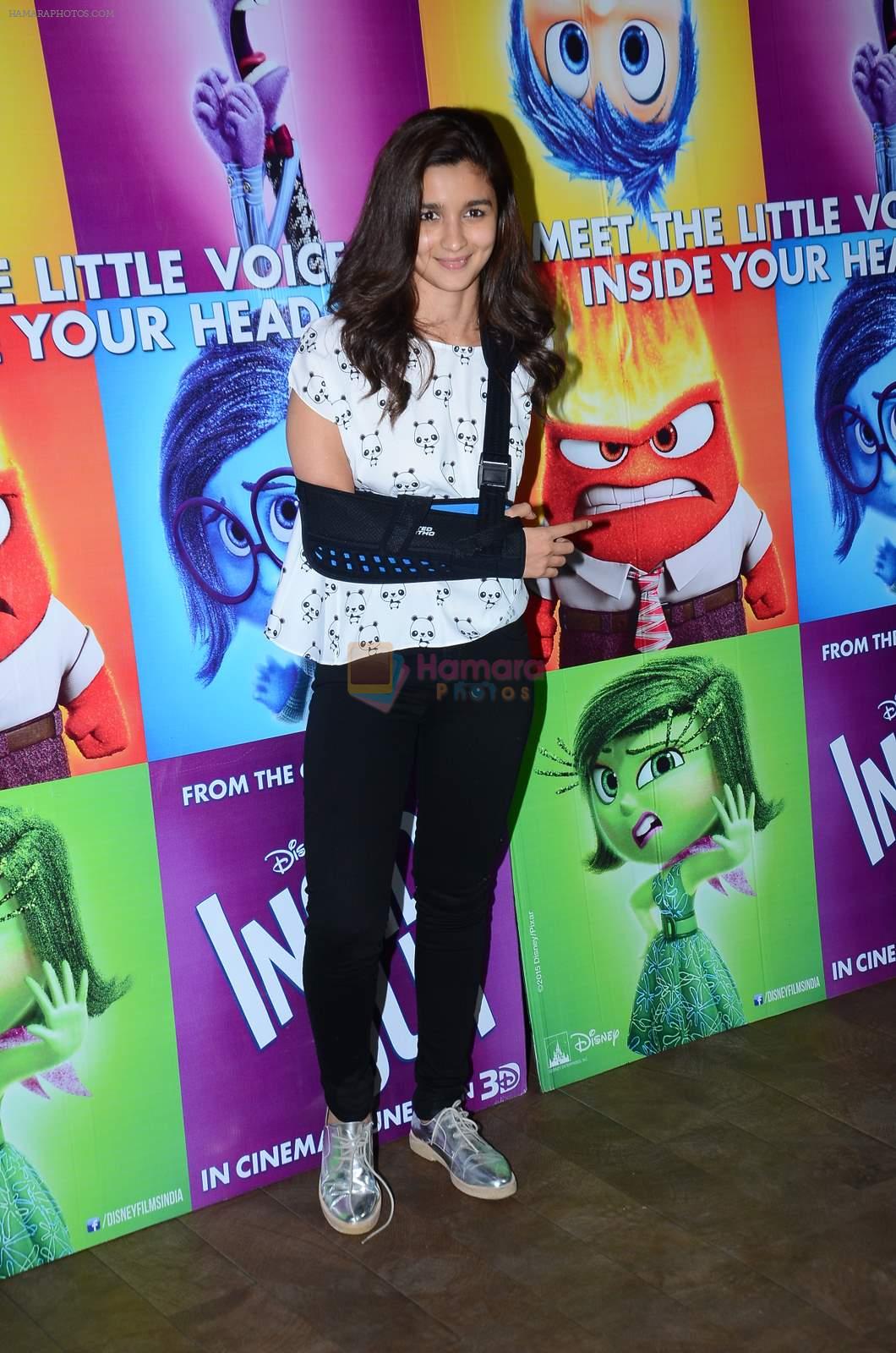 Alia Bhatt at Inside Outside screening at lightbox on 30th June 2015