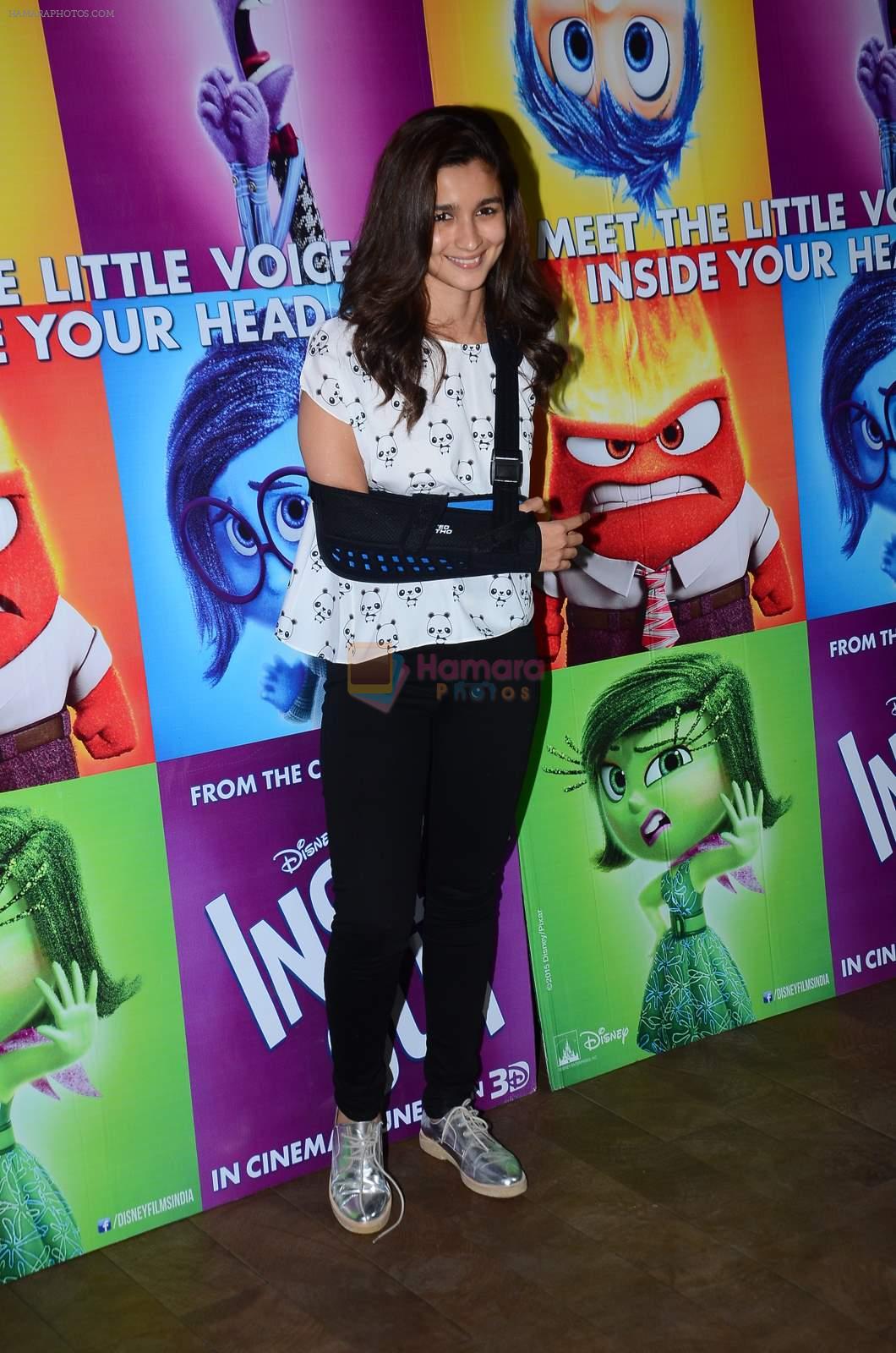 Alia Bhatt at Inside Outside screening at lightbox on 30th June 2015