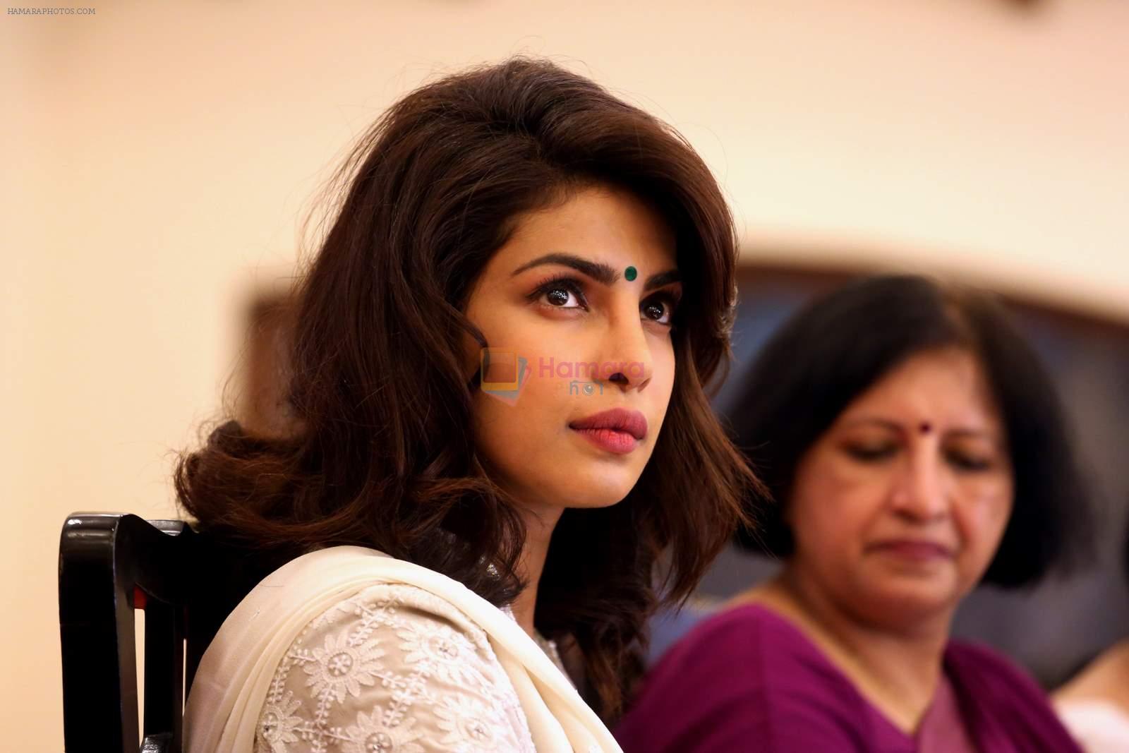 Priyanka Chopra, UNICEF Goodwill Ambassador Engages with Adolescentsto Highlight the Importance of Anaemia Prevention in Bhopal on 3rd July 2015