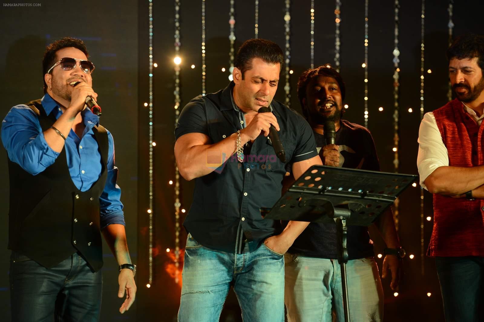 salman Khan, Mika Singh at Bajrangi Bhaijaan song launch in J W Marriott on 3rd July 2015