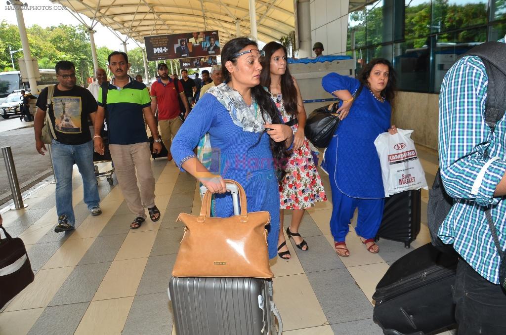 snapped at Mumbai airport on 5th July 2015