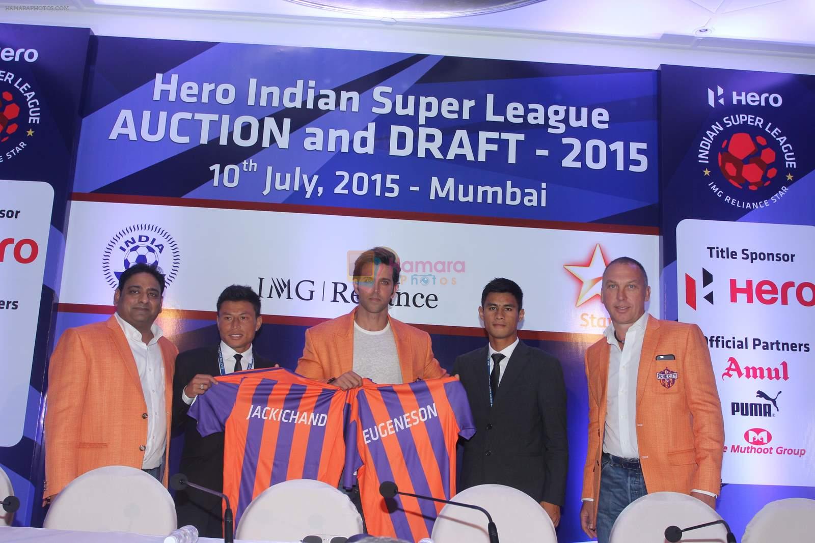 Hrithik Roshan snapped at Indian Super League auctions on 10th July 2015