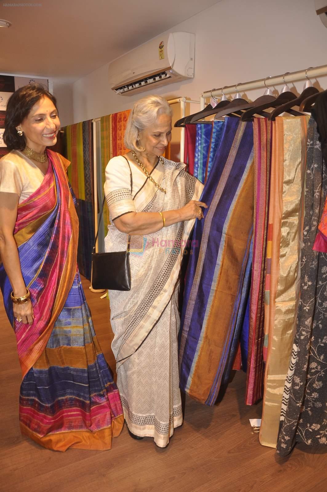 Waheeda Rehman at Krishna Mehta's store in association with Tata Medical Center in Chowpatty on 10th July 2015