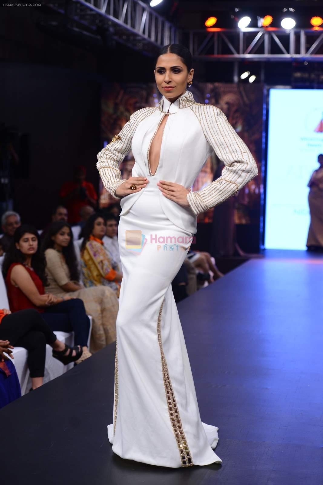 Candice Pinto at Neeta Lulla and Whistling Woods school annual  fashion show AIYAAN 2015 in Bandra, Mumbai on 11th July 2015