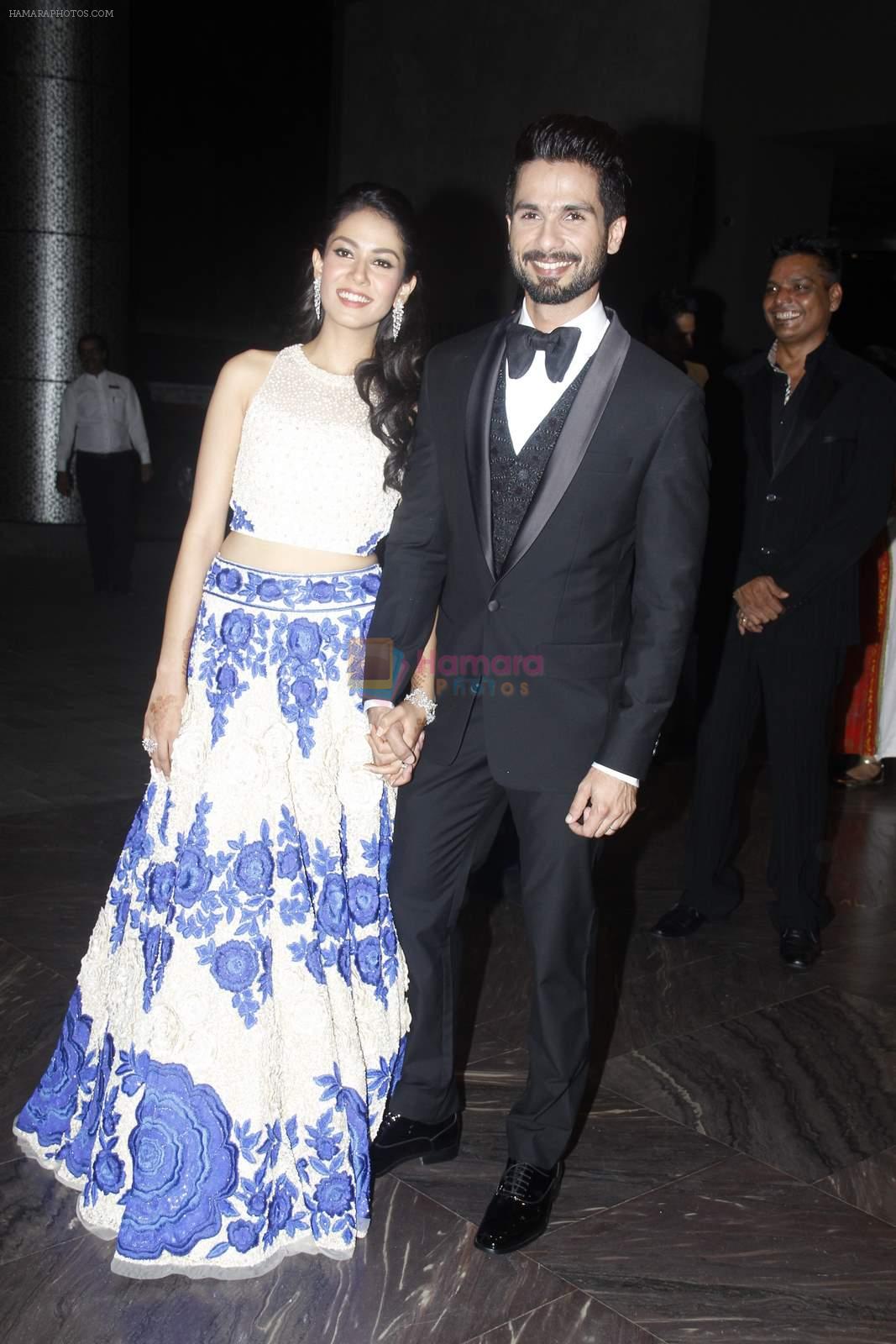 Shahid Kapoor and Mira Rajput's wedding reception in Mumbai on 12th July 2015