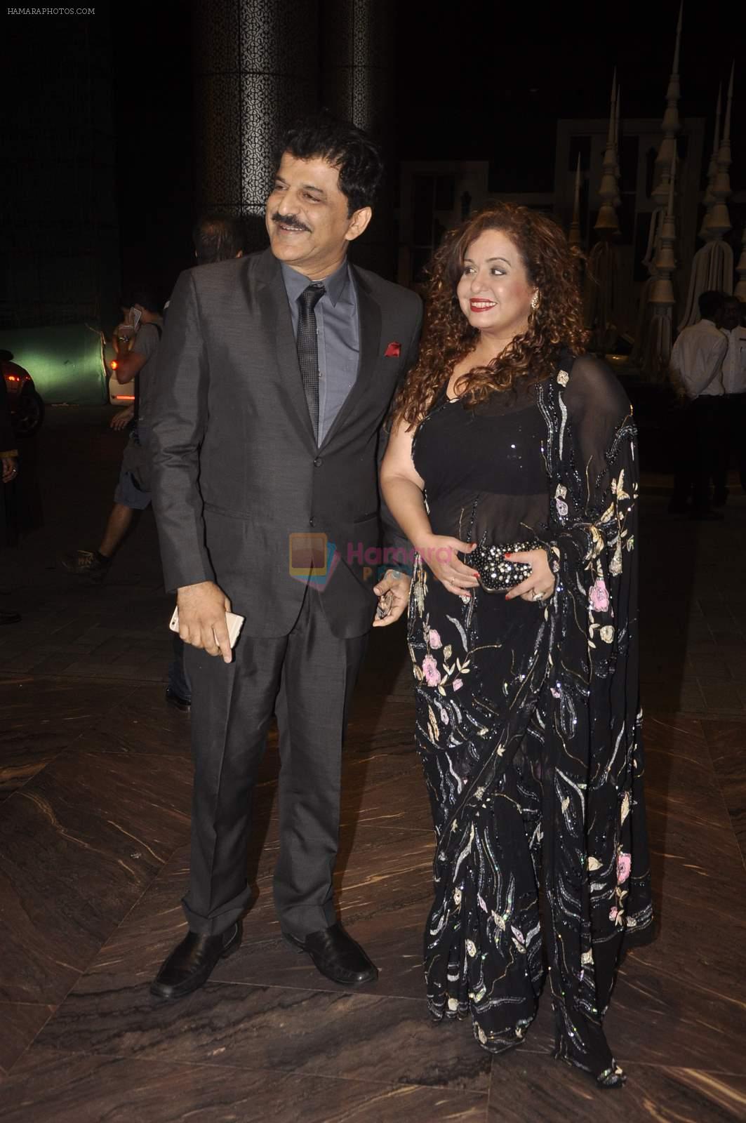 Rajesh Khattar, Vandana Sajnani at Shahid Kapoor and Mira Rajput's wedding reception in Mumbai on 12th July 2015