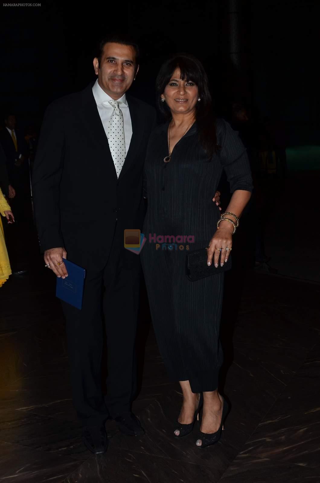Archana Puran Singh, Parmeet Sethi at Shahid Kapoor and Mira Rajput's wedding reception in Mumbai on 12th July 2015
