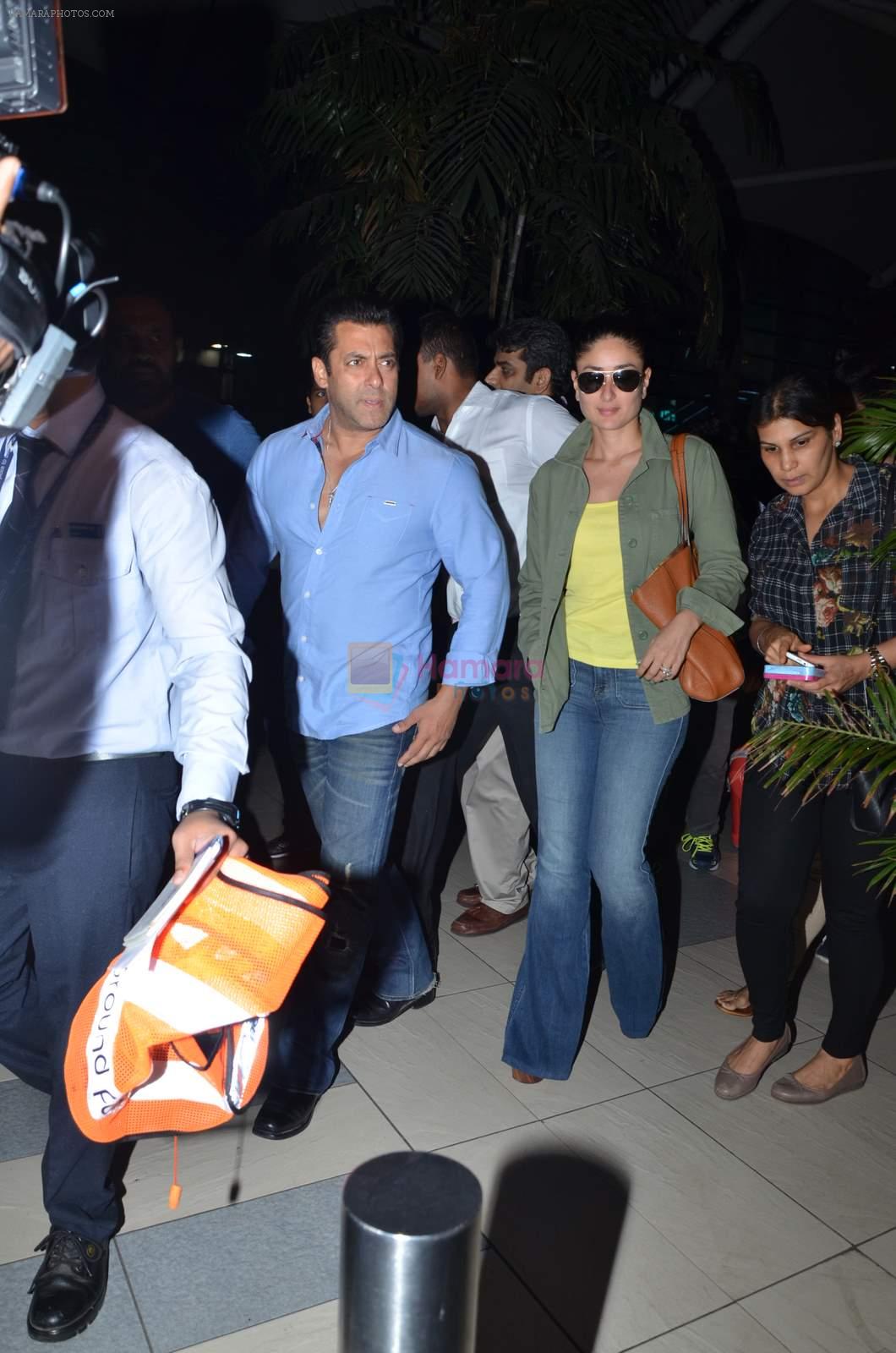 Kareena Kapoor, Salman Khan return from Delhi on 14th July 2015