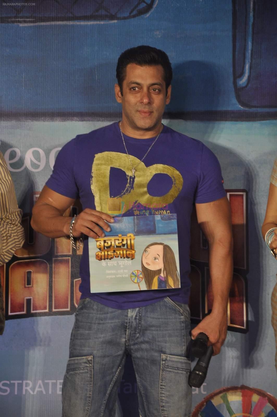 Salman Khan launches a book on Bajrangi Bhaijaan in Bandra, Mumbai on 16th July 2015