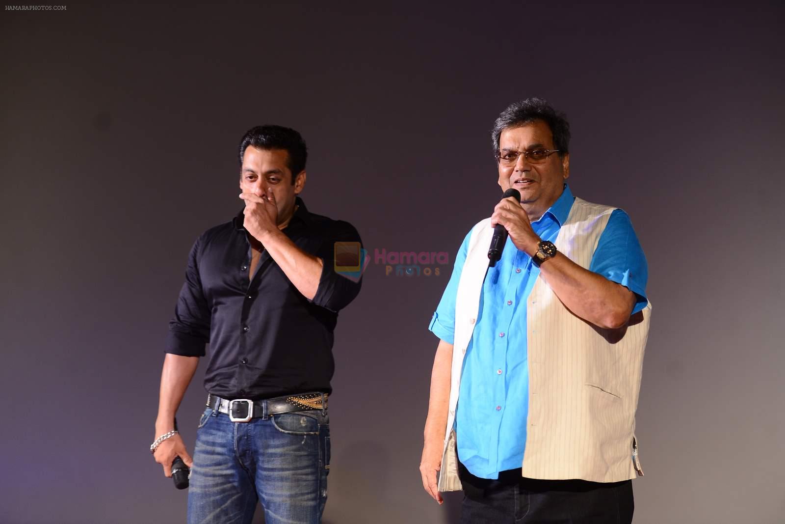 Salman Khan, Subhash Ghai at Hero Tralier Launch on 16th July 2015